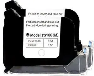 Phezer Set of 2 Original 42ml Solvent Ink Cartridge Replacement Handheld Inkjet Printer Marker P16/P18/DC11, Durable and Quick Dry, Compatible for 0.5inch/12.7mm Nozzle Coding Machine (White)