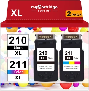 210XL 211XL Combo Pack Remanufactured Ink Cartridge Replacement for Canon 210 XL 211 XL Black Color for PIXMA MX410 IP2700 IP2702 MP240 MP250 MP495 MX340 Printer 210XL 211XL Combo Pack Remanufactured Ink Cartridge Replacement for Canon 210 XL 211 XL Black Color for PIXMA MX410 IP2700 IP2702 MP240 MP250 MP495 MX340 Printer