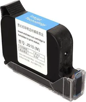 Inkjet Cartridge, 35s Quick Dry, Portable Ink Cartridge Replacement, 42ml, Easy to Install, for Handheld Inkjet Printer Coding Machine, Black