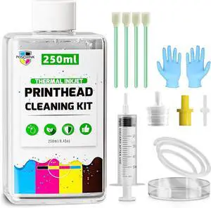 Poschink Printhead Cleaning Kit for Canon, 250ml Print Head Cleaner Solution for Canon PIXMA MX922 MX920 MX870 IX6820 MG6620 MG7720 MG5220 G7020 TS9020 MG7520 etc. Inkjet Printers