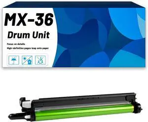 MX-36 MX36 Drum Unit Compatible for Sharp DX-2008UC 2508NC 2318UC MX-2610N MX-2640N MX-3110N MX-3111U MX-3140N Printer Drum Cartridge/Imaging Unit, High Yield 80,000 Pages 1*Magenta