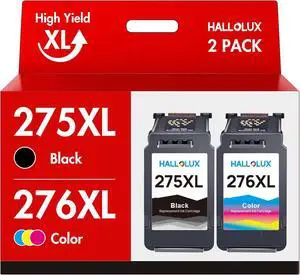 275 276XL Compatible for Canon 275 276 XL Ink Cartridges for Canon Ink 275 276 PG-275 CL-276 for Canon PIXMA TR4720 TS3720 TS3520 TS3522 TR4722 TR4723 Printer (1 Black, 1 Tri-Color)