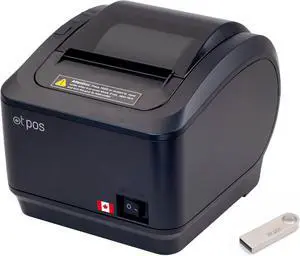 OTPOS Thermal Receipt Printer 80mm POS Printer USB/Serial/Ethernet for Restaurant/Kitchen/Retail, Plug and Play Loyverse POS, ESC/POS JPOS OPOS Command, Win Linux MacOS Android (XPrinter OEM)
