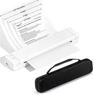 Itari Portable Printer Wireless, Bluetooth Small Printer - New Upgraded 304DPI Inkless Thermal Transfer Printer, Impresora Portátil No Ink Printer for Phone Laptop for Home Travel Supports Copy Paper
