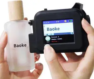 Handheld Inkjet Printer for Any Surface, Adjustable Printing Height Pocket Inkjet Printer, with Fast Drying Ink, for QRCode Barcode Production Date Time Logo Batch Number Print Handheld Inkjet Printer for Any Surface, Adjustable Printing Height Pocket Inkjet Printer, with Fast Drying Ink, for QRCode Barcode Production Date Time Logo Batch Number Print