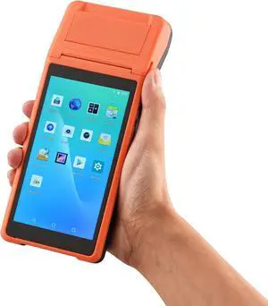 POS Terminal,GEOINU All in One Handheld PDA Printer Smart POS Terminal Wireless Portable Printers Intelligent Payment Terminal Function BT/WiFi/USB OTG/ 3G Communication