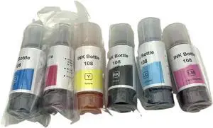 6PCS 70ml/Bottle Universal Refill Ink Compatible with L8050 L18050 L8058 L18058 Printer