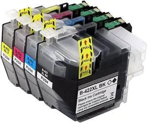LC422XL Ink Cartridge for MFC-J5340DW MFC-J5345DW MFC-J5740DW MFC-J6540DW J6940DW Printers.(LC422XL-4Color 1set)