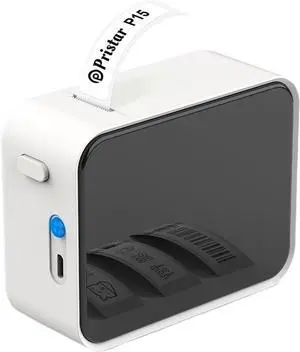 Thermal Printer Wireless Bluetooth Label Printer Portable Thermal Printer Labeling Machine Mini Label Maker P15 Sticker Easy to Use(White-3PK Clear)
