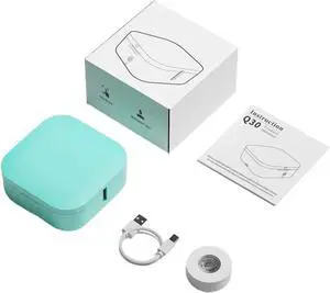 Thermal Printer Q30 Thermal Sticker Bluetooth Label Maker Portable Mini Pocket Printer Wireless Handheld Label Machine for Home Office Easy to Use(Q30 Green)