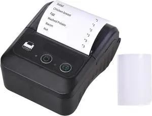 Thermal Printer Portable Wireless BT 58mm 2 Inch Thermal Receipt Printer Mini USB Bill POS Mobile Printer Support ESC/POS Print Command Easy to Use
