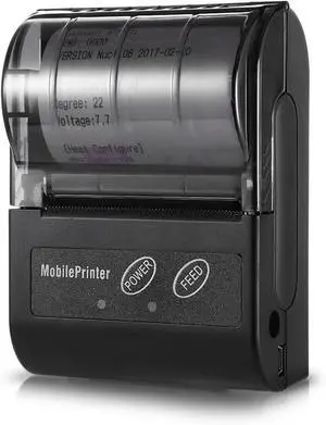 Thermal Printer Mini Bluetooth Wireless Thermal Receipt Printer 58mm Bill Machine Maker with Paper Roll Print Easy to Use