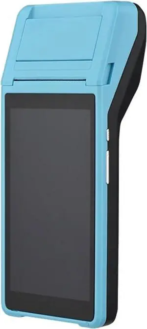 Thermal Printer All in One Handheld PDA Printer Smart POS Terminal Wireless Portable Printers Intelligent Payment Terminal Function BT WiFi Easy to Use(Blue)