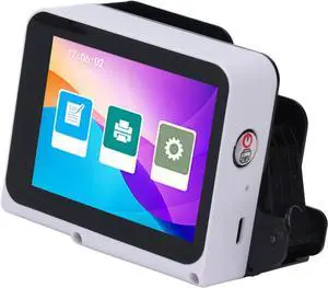 Handheld Inkjet Printer 12.7mm 600dpi with HD Touchscreen, Portable Printing Machine for Barcode Data and Images, Versatile for Various Surfaces