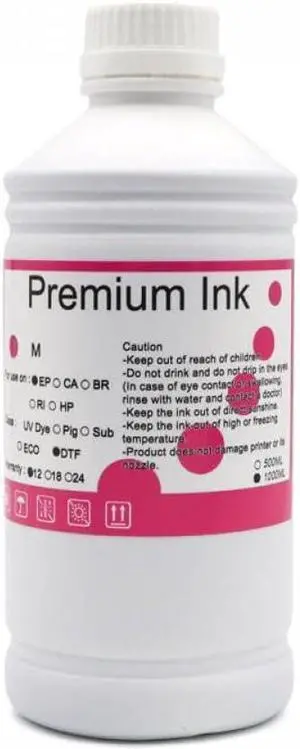 Colored Ink for Stylus Pro Printer 7880 Ml 1000ml 4000 4800 4880 7800 7880 9800 9880 7500 7600 9500 9600 9400 9450 9400 4450 4400(1000ML-Dye-M)