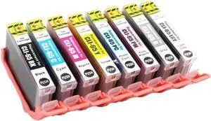 40 Pieces CLI 65 Ink Cartridge Set Compatible with Pro 200 Printer BK C M Y PC PM GY LGY Colors CLI65 Cartridges 1 to 40 Pieces Option(CLI-65 1pcs-BK)