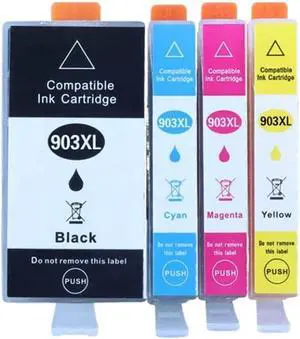 Ink Cartridge Compatible with Offstrjet Pro 903 907 Printers and 6950 903XL 6960 6970 907XL Printer Models(CMY-3COLORS)