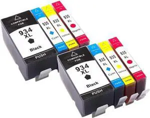 934XL 935XL Ink Cartridge Compatible with 934 935 for Officejet Pro 6812 6830 6815 6835 6230 6820 Printers(5PCS)