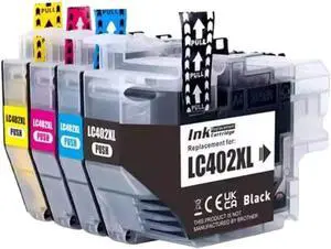 Compatible Ink Cartridge LC402XL 402XL Works with MFC-J5340DW MFC-J6540DW MFC-J6740DW MFC-J6940DW Printers(1 Yellow)