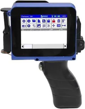 PC12 12.7mm Handheld Mini Printer Portable Printer QR Bar Batch Code Date Number Logo Expiry Handheld Inkjet Printer(with 1 ink-12.7mm)