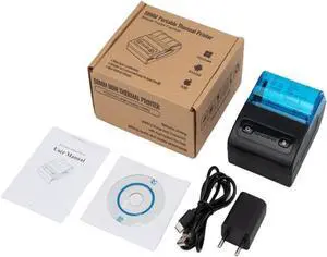 Mini Bill Ticket Printer Thermal Receipt Printer 58mm USB Portable Thermal Printer