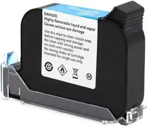 1pcs 12. 7mm Handheld Thermal Inkjet Printer 600DPI Compatible Fast Dry Eco Solvent Ink Cartridge