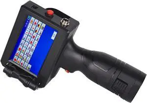 Handheld Inkjet Label Printer Portable Production Date Pattern QR Code Encoder Fast Drying and Non Fading Packaging Bag Printing Wide Printing Material(Printer - 2 HD Ink)