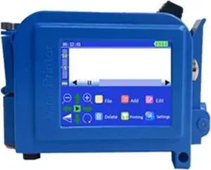 Portable Printer QR Bar Batch Code Date Number Logo Expiry T-Shirts 12.7mm Handheld Inkjet Printer Label Mini Wide Printing Material(with 2 ink-25.4mm)