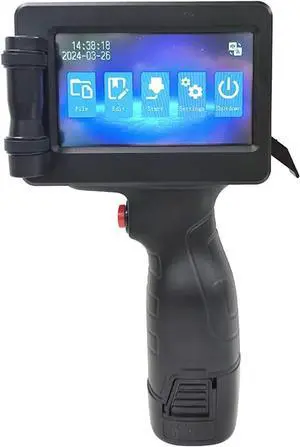 28 Language 12.7mm Online Logo Expiry Date Label Portable Handheld Thermal Inkjet Printer Lightweight and Convenient