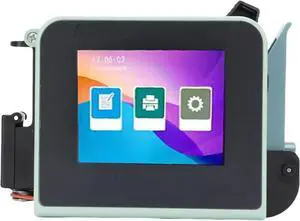 Asixxsix Portable Mini Handheld Inkjet Printer, 2.4 Inch Touch Screen, Quick Dry Ink, with Fast Printing for All Surfaces