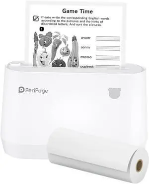 A9s Multi-Functional Mini Thermal Printer Pocket 304DPI All in One Portable P Mobile Printer Receipt Label Maker Sticker Compatible with iOS Smartphone Windows for AR P