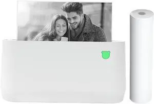 A9s MAX Mini Portable P Mobile Printer 304dpi Thermal Printer Receipt Label Maker Sticker Support 107mm/77mm/57mm Paper Width Compatible with iOS Windows for P Work Plan