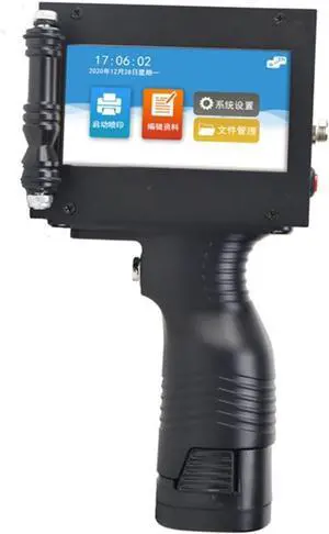 Handheld Small Automatic Inkjet Printer Production Date Packaging Batch Number Counting and Marking Date Coding Machine Wide Printing Material