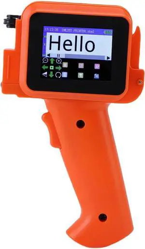 FTVOGUE Handheld Inkjet Printer with HD LED 2.4in Touch Screen Smart 4 Core CPU 42ml Fast Drying Solvent Ink