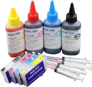 Refillable Ink Cartridge Compatible with SX200 SX210 SX215 SX218 SX400 SX415 SX515W DX4000 DX4400 DX8400 Includes 400ML Refill Ink