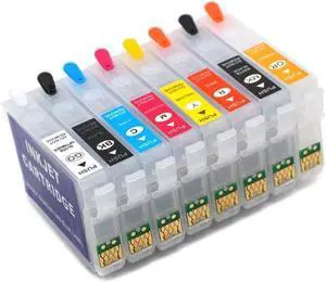 T324 T3240-T3249 Compatible Refillable Ink Cartridge Compatible with SureColor P400 SC-P400 Printer with Permanent Chip T324 T3240-T3249 Compatible Refillable Ink Cartridge Compatible with SureColor P400 SC-P400 Printer with Permanent Chip