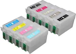 1set T1571 157 Refillable Ink Cartridges with ARC Chips Compatible for R3000 Printer Model