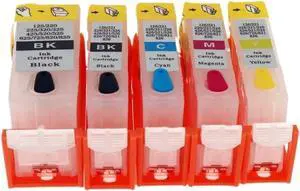 Refillable Ink Cartridge with ARC Chips Compatible for IP3600 IP4600 IP4700 MP540 MP550 MP560 MP620 MP620B MP630 Printers PGI 520 CLI 521
