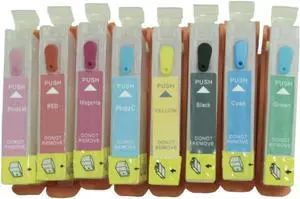 Refillable Ink Cartridge for CLI42 CLI 42 Pro100 100S Pro 100 Printer Compatible with Cartridges Includes One Time Chips