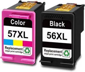 Refill Ink for 56 57 Ink Cartridge Compatible with Deskjet Photosmart Digital Copier PSC Officejet Fax Printers(1 Set)