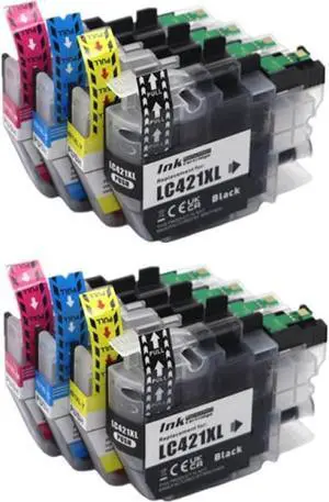Compatible Capacity LC421XL LC421 421XL Ink Cartridge for DCP-J1140DW MFC-J1010DW DCP-J1050DW Printer Models(2 Set)