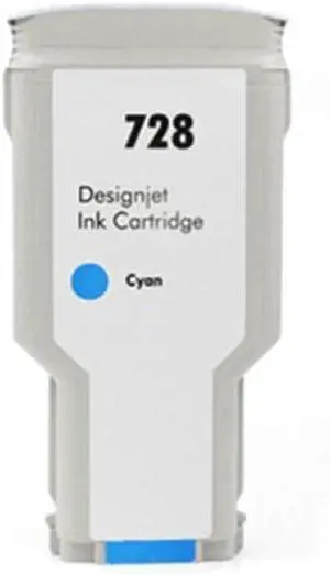 Compatible Ink Cartridge for 728 DesignJet T730 T830 Printer 728 Series Inkjet Supplies(Cyan 130ml)