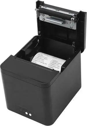 Generic Thermal Ticket Printer, USB Waterproof Integrated Motherboard 100240V Thermal Receipt Printer with Buzzer for Supermarket Register (US Plug)