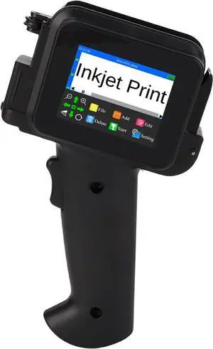 Hyuduo Handheld Printer Portable Inkjet Printer 600DPI Handheld Inkjet Printer with 42ml Quick Drying Ink for Text Labels Graphics on Multiple Surfaces