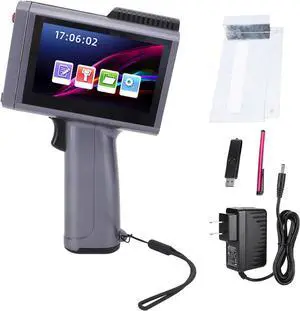 Mavaol Handheld Inkjet Printer 12.7mm Print Height Support Multi Language Portable Handheld Printer for Date Time Batch Number