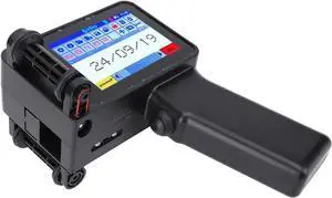 Handheld Inkjet Printer, Mini Portable with HD LED 4.3in Touch Screen Smart CPU Large Battery, for QR Code Barcode Text Logo on Wood Plastic Fabric