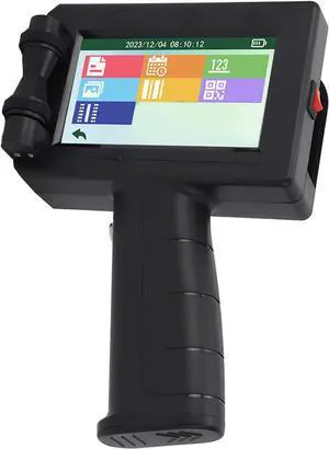 Handheld Inkjet Printer, Portable Hand Held Printer, Inkjet Printer with Quick Dry Ink for Barcode Printing on Packaging, Warehouse, DIY Labels