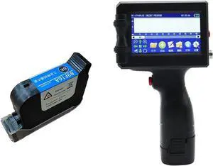 Handheld Inkjet Printer Intelligent Hand-Held Inkjet Printer Multilingual Switching Ink Cartridge Does Not Encrypt 12.7Mm Carton Plastic for Date Barcode Batch Number Log-an Ink Cartridge-1