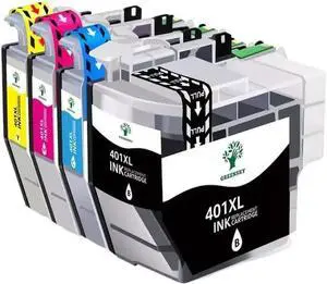 4Pack LC401XL Ink Cartridge Universally Compatible with MFC-J1012DW MFC-J1170DW