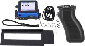 Handheld Inkjet Printer, Removable Handle 4.3 Inch Touch Screen Supports Multi Languages Portable Handheld Printer